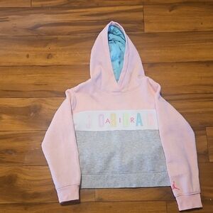Jordan Kids' Pastel Pink and Gray Hoodie